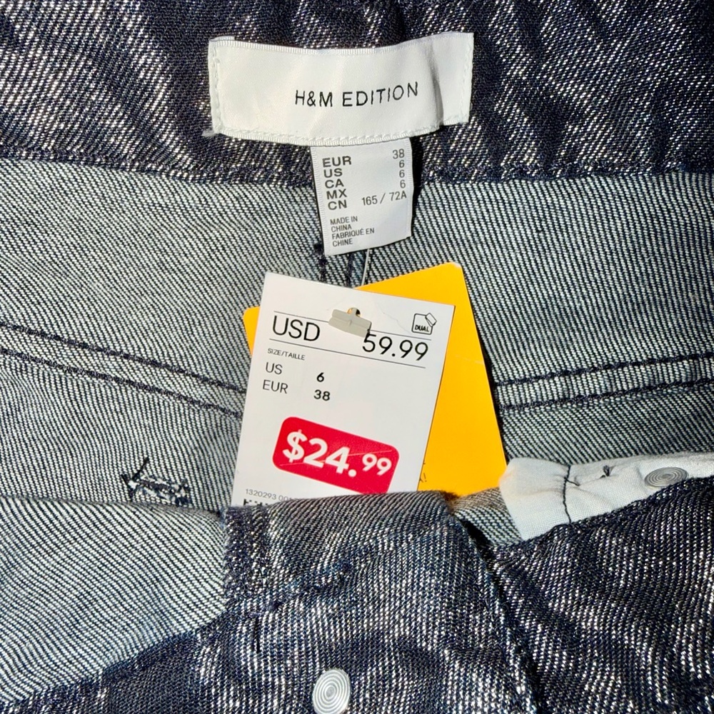 H&M Shimmery Straight Leg Jeans - Picture 6 of 6